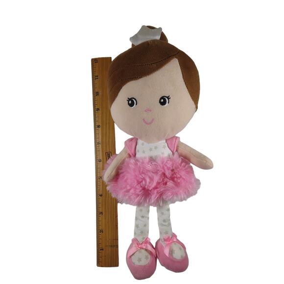 Spark Create Imagine Plush Ballerina Doll Pink Tutu 14" Soft Doll - Picture 8 of 16